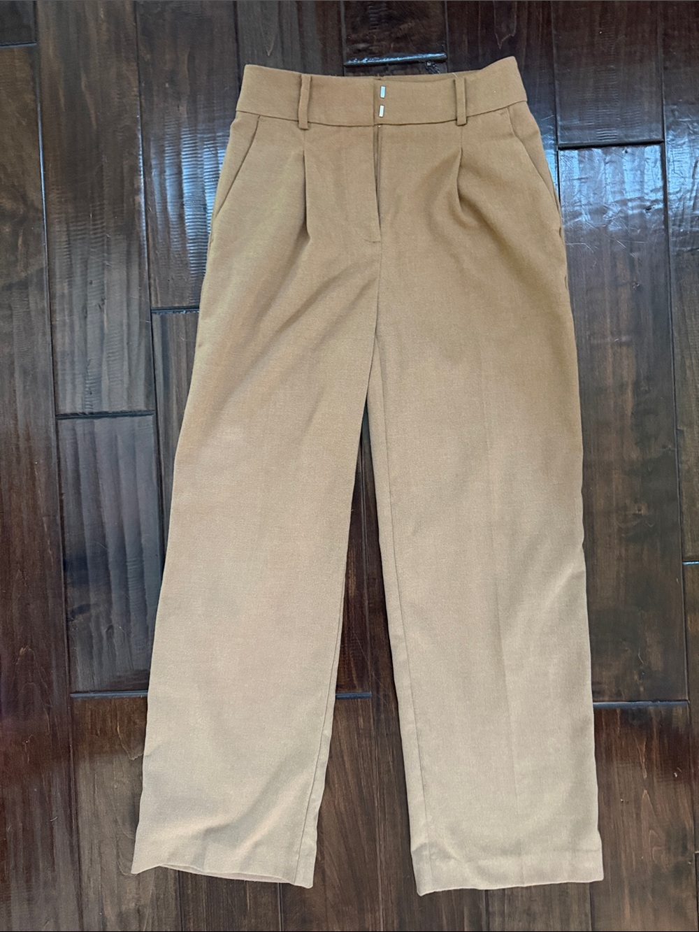 LOFT Woman’s Camel/Tan the Peyton Trouser Dress Pant size 00-petite - Picture 4 of 5